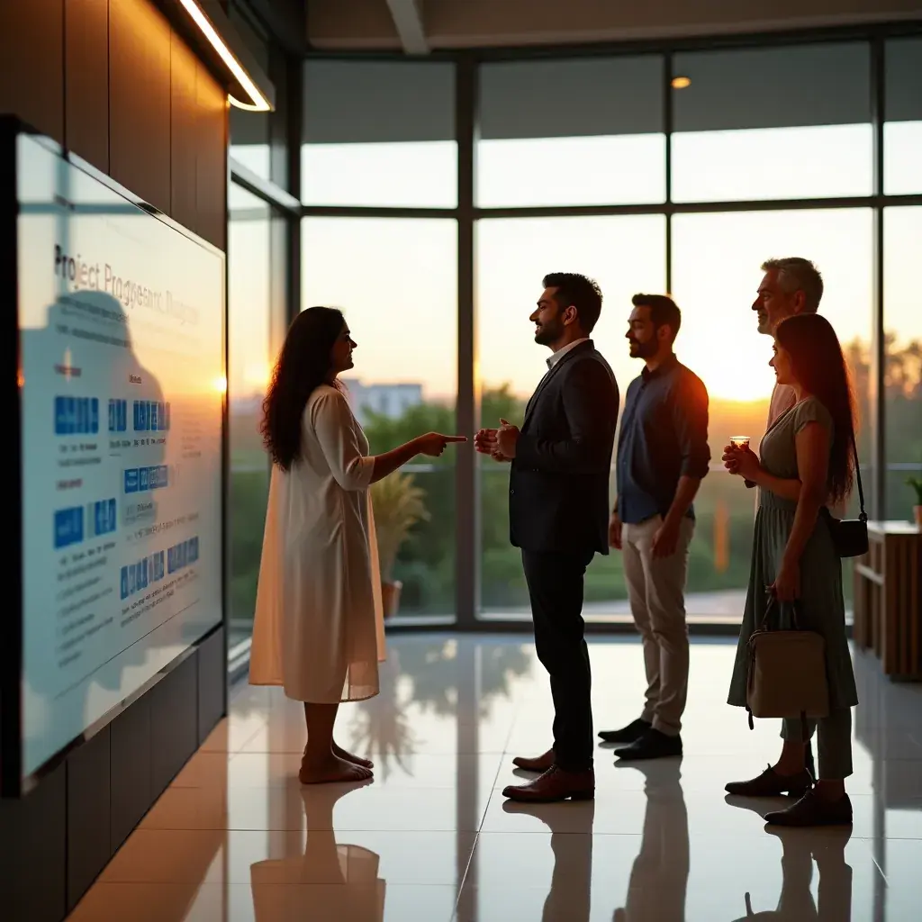 Modern office environment